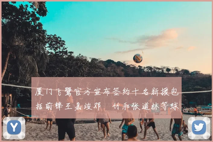 厦门飞鹭官方宣布签约十名新援包括前锋王嘉竣邓棽竹和张道林等球员
