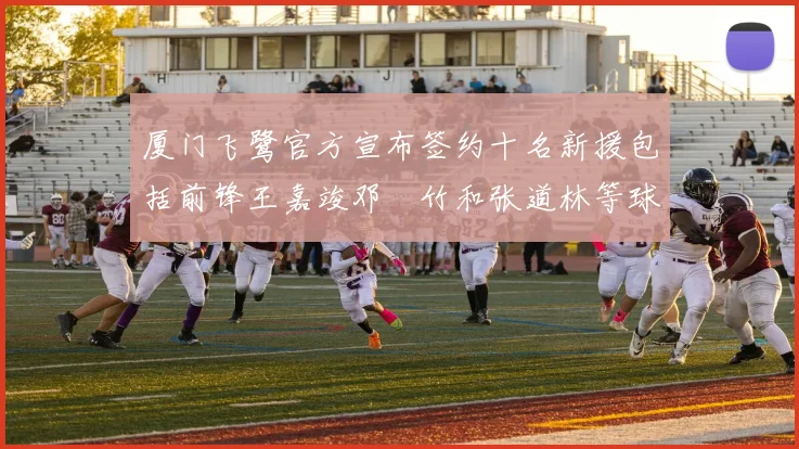 厦门飞鹭官方宣布签约十名新援包括前锋王嘉竣邓棽竹和张道林等球员