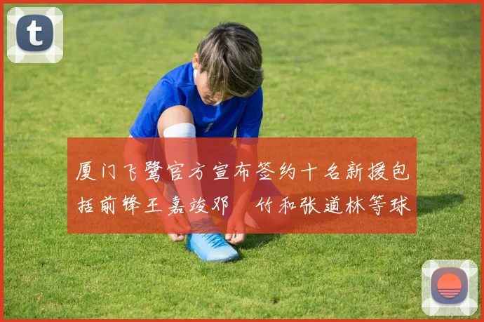 厦门飞鹭官方宣布签约十名新援包括前锋王嘉竣邓棽竹和张道林等球员