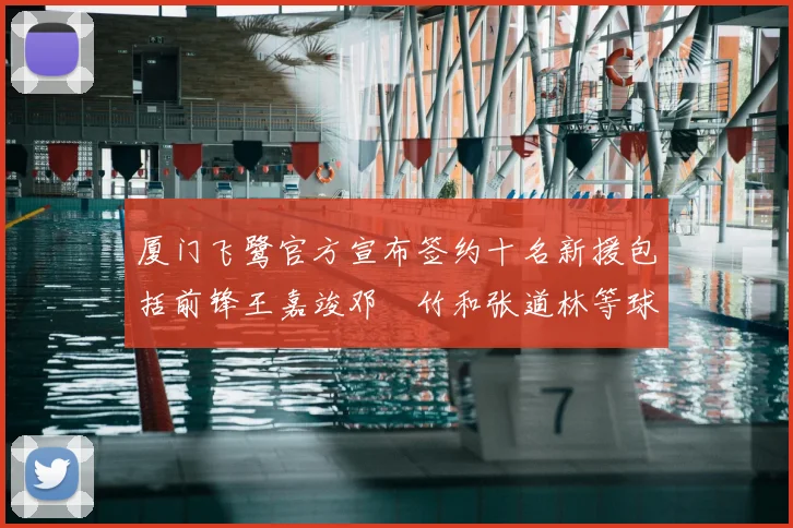 厦门飞鹭官方宣布签约十名新援包括前锋王嘉竣邓棽竹和张道林等球员