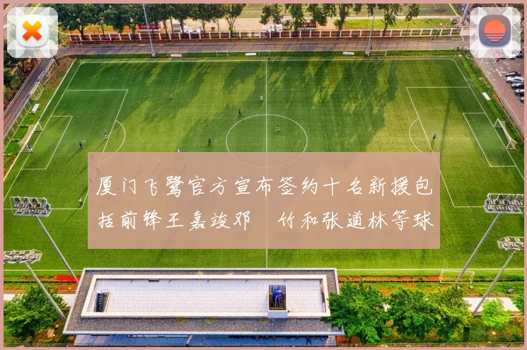 厦门飞鹭官方宣布签约十名新援包括前锋王嘉竣邓棽竹和张道林等球员