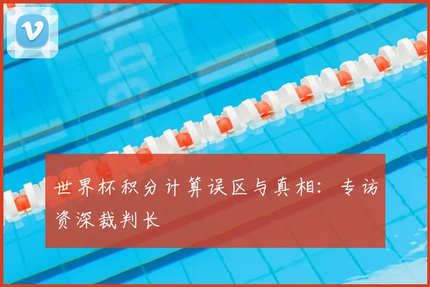 世界杯积分计算误区与真相：专访资深裁判长
